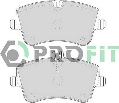 Profit 5000-1428 - Brake Pad Set, disc brake autospares.lv