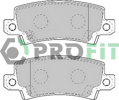 Profit 5000-1574 - Brake Pad Set, disc brake autospares.lv