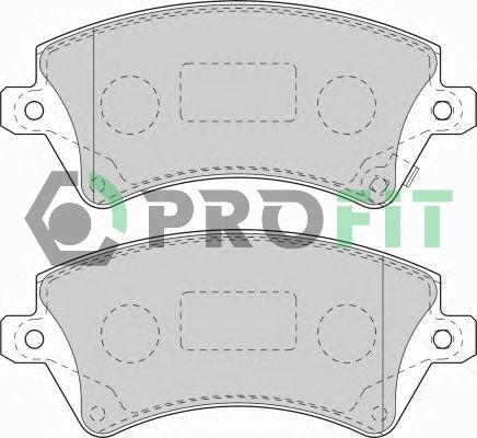 Profit 5000-1573 - Brake Pad Set, disc brake autospares.lv