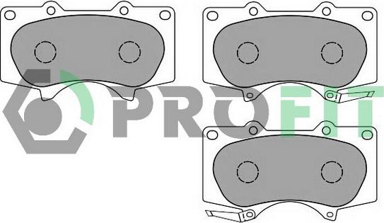 Profit 5000-1698 C - Brake Pad Set, disc brake autospares.lv