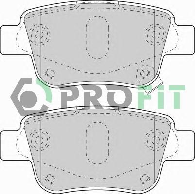 Profit 5000-1649 C - Brake Pad Set, disc brake autospares.lv