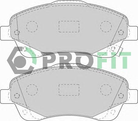 Profit 5000-1648 - Brake Pad Set, disc brake autospares.lv