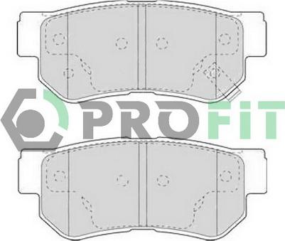 Profit 5000-1606 - Brake Pad Set, disc brake autospares.lv