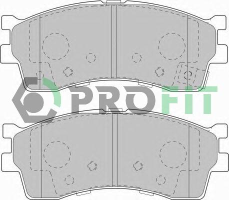 Profit 5000-1602 - Brake Pad Set, disc brake autospares.lv