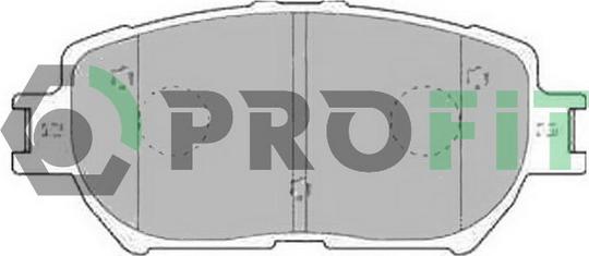 Profit 5000-1620 - Brake Pad Set, disc brake autospares.lv