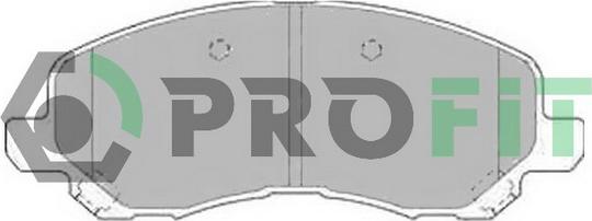 Profit 5000-1621 - Brake Pad Set, disc brake autospares.lv