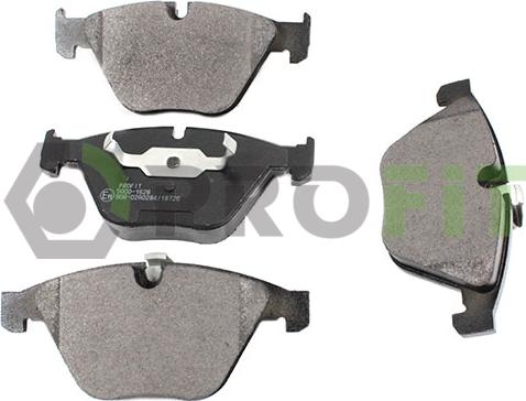 Profit 5000-1628 - Brake Pad Set, disc brake autospares.lv