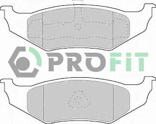 Profit 5000-1099 - Brake Pad Set, disc brake autospares.lv