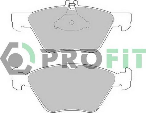 Profit 5000-1050 C - Brake Pad Set, disc brake autospares.lv