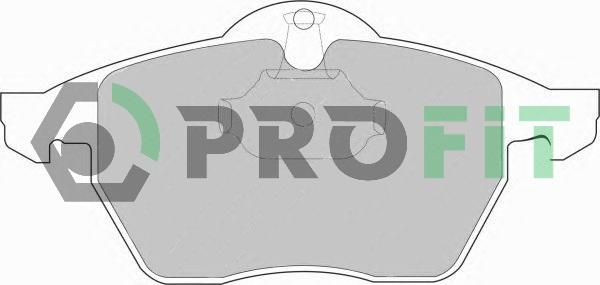 Profit 5000-1068 - Brake Pad Set, disc brake autospares.lv