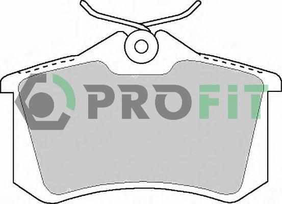 Profit 5000-1083 - Brake Pad Set, disc brake autospares.lv