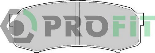 Profit 5000-1021 C - Brake Pad Set, disc brake autospares.lv