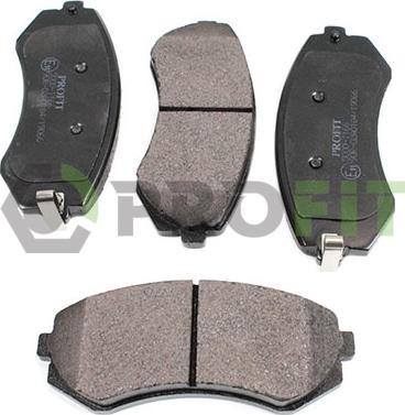 Profit 5000-1166 - Brake Pad Set, disc brake autospares.lv