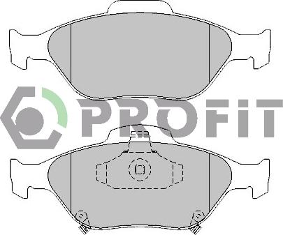 Profit 5000-1890 - Brake Pad Set, disc brake autospares.lv