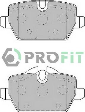 Profit 5000-1806 C - Brake Pad Set, disc brake autospares.lv