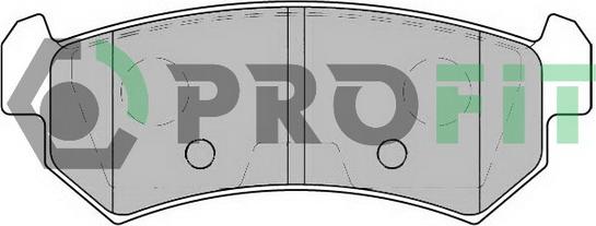 Profit 5000-1889 C - Brake Pad Set, disc brake autospares.lv