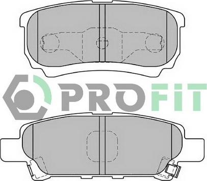 Profit 5000-1839 - Brake Pad Set, disc brake autospares.lv