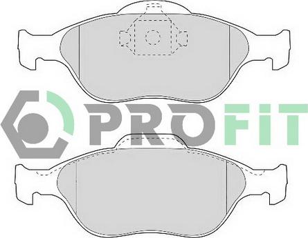 Profit 5000-1394 - Brake Pad Set, disc brake autospares.lv