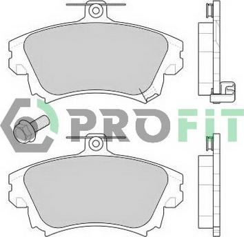 Profit 5000-1384 - Brake Pad Set, disc brake autospares.lv