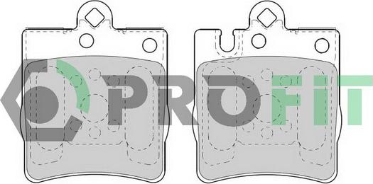 Profit 5000-1322 C - Brake Pad Set, disc brake autospares.lv