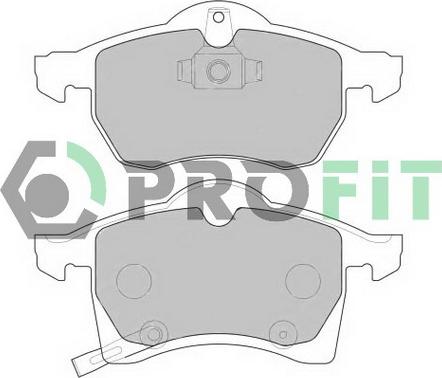 Profit 5000-1295 C - Brake Pad Set, disc brake autospares.lv