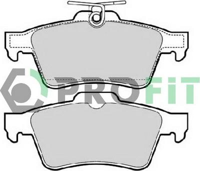 Profit 5000-1766 C - Brake Pad Set, disc brake autospares.lv