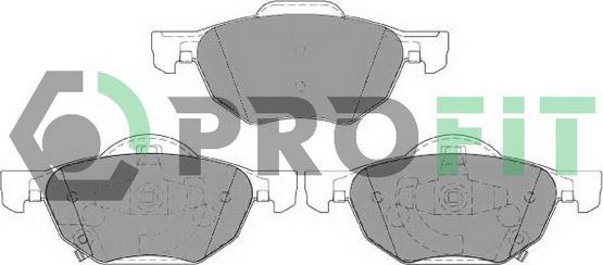 Profit 5000-1704 - Brake Pad Set, disc brake autospares.lv