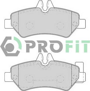 Profit 5000-1780 - Brake Pad Set, disc brake autospares.lv