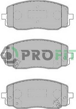 Profit 5000-1783 - Brake Pad Set, disc brake autospares.lv