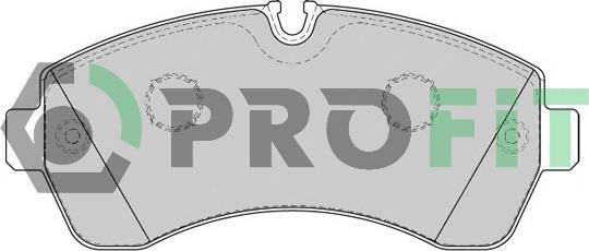 Profit 5000-1777 - Brake Pad Set, disc brake autospares.lv