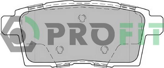 Profit 5000-2020 - Brake Pad Set, disc brake autospares.lv