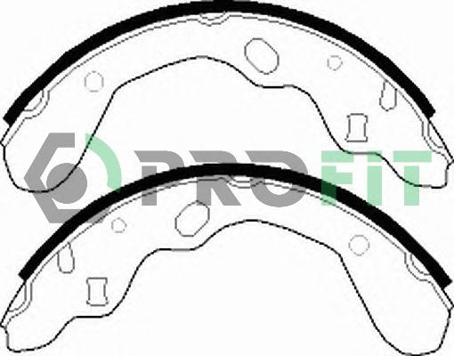 Profit 5001-0540 - Brake Shoe Set autospares.lv