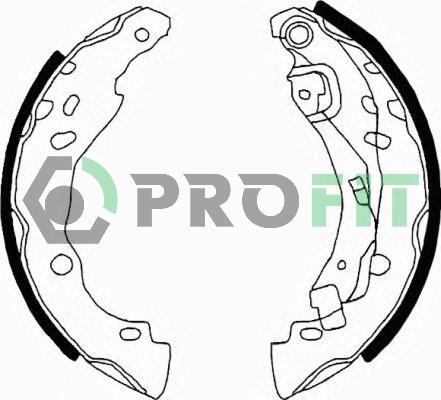 Profit 5001-0642 - Brake Shoe Set autospares.lv