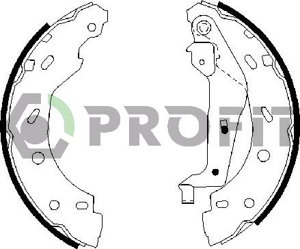 Profit 5001-0614 - Brake Shoe Set autospares.lv