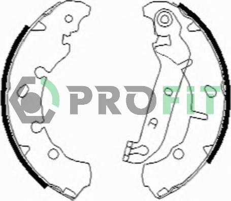 Profit 5001-0635 - Brake Shoe Set autospares.lv