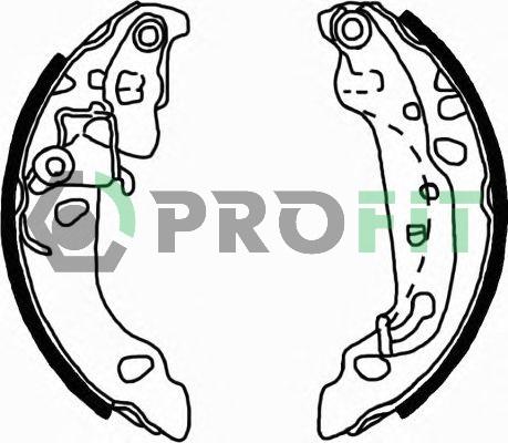 Profit 5001-0636 - Brake Shoe Set autospares.lv