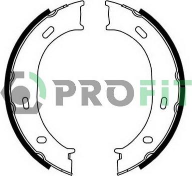 Profit 5001-0624 - Brake Shoe Set autospares.lv