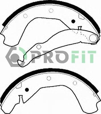 Profit 5001-0198 - Brake Shoe Set autospares.lv