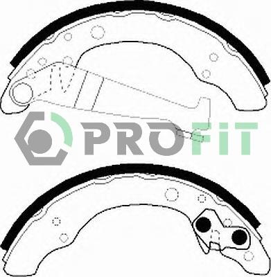 Profit 5001-0150 - Brake Shoe Set autospares.lv