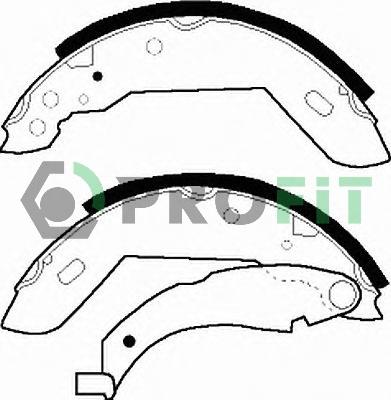 Profit 5001-0183 - Brake Shoe Set autospares.lv