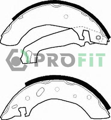 Profit 5001-0297 - Brake Shoe Set autospares.lv