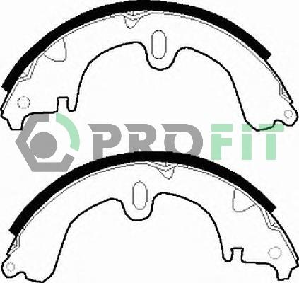 Profit 5001-0241 - Brake Shoe Set autospares.lv