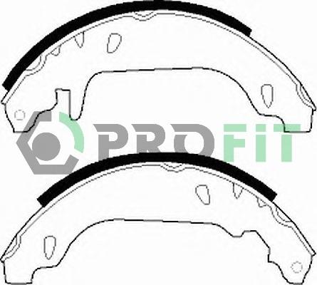 Profit 5001-0243 - Brake Shoe Set autospares.lv