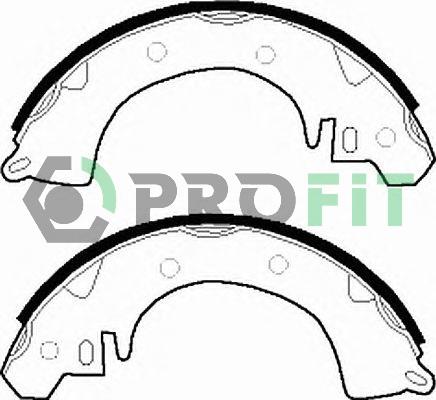 Profit 5001-0228 - Brake Shoe Set autospares.lv