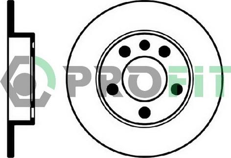 Profit 5010-0929 - Brake Disc autospares.lv