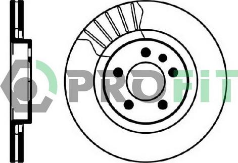 Profit 5010-0928 - Brake Disc autospares.lv