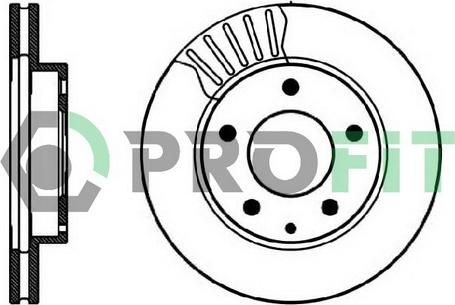 Profit 5010-0496 - Brake Disc autospares.lv