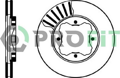 Profit 5010-0450 - Brake Disc autospares.lv