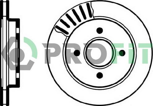 Profit 5010-0479 - Brake Disc autospares.lv