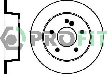 Profit 5010-0539 - Brake Disc autospares.lv